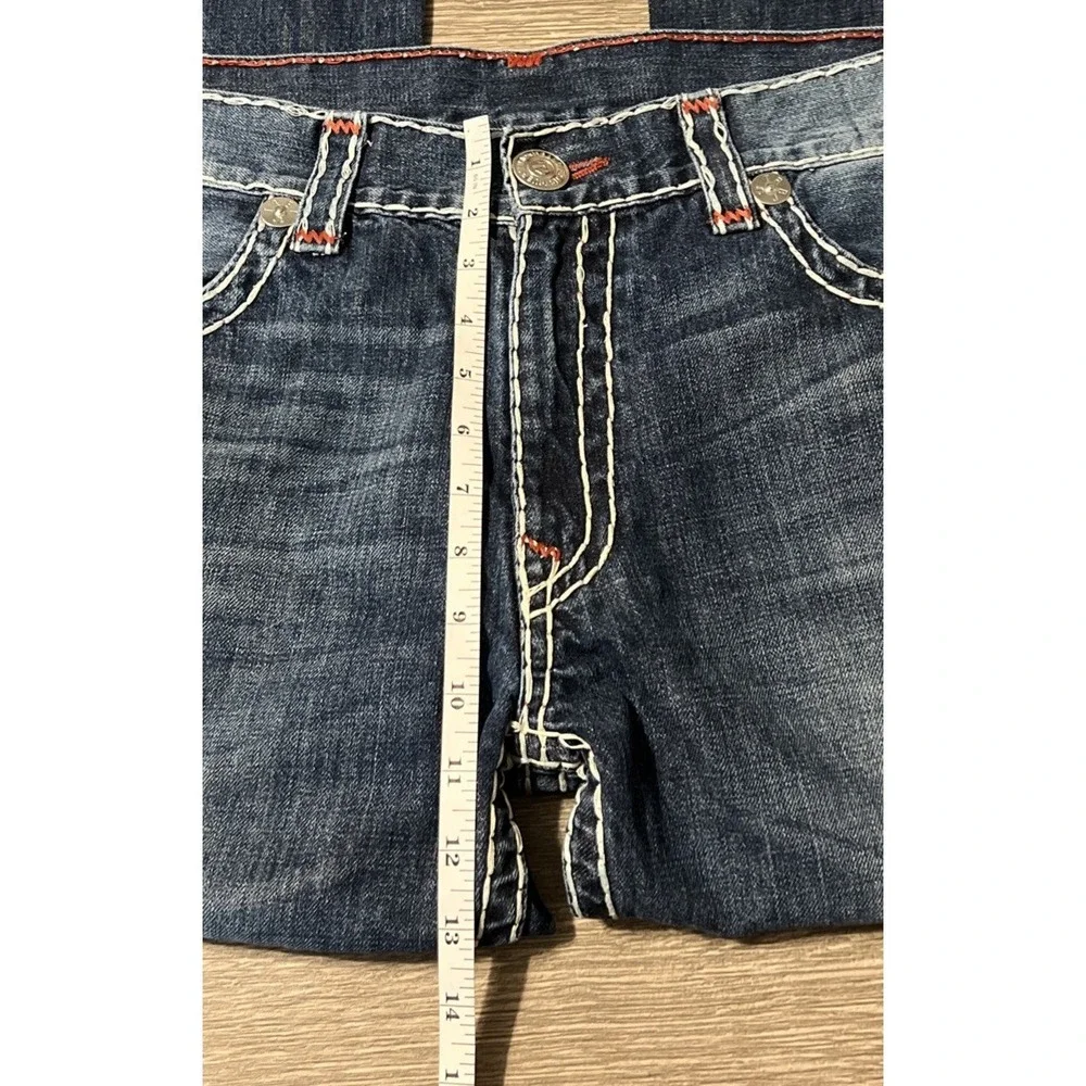True Religion Men's Super T Flap Pocket Straight Leg Mid Rise Jeans Size 42x31